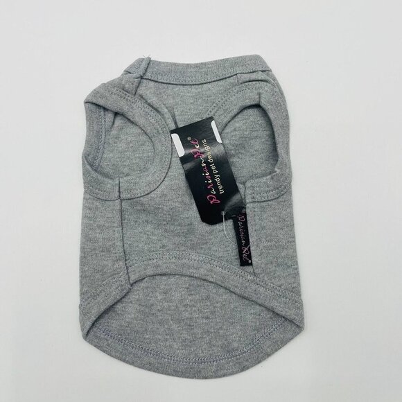 Parisian Pet Size Small I Love Mommy Dog T-shirt 5-8 lbs. 100% Cotton Gray 1102 - Picture 6 of 8